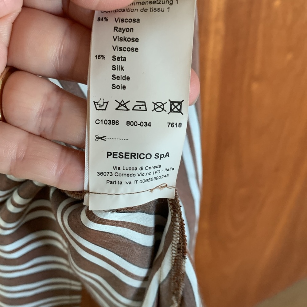 Peserico Handkerchief Striped Dress - Picture 8 of 13